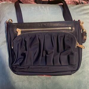 MZ Wallace “Abby” Crossbody Bag in Navy